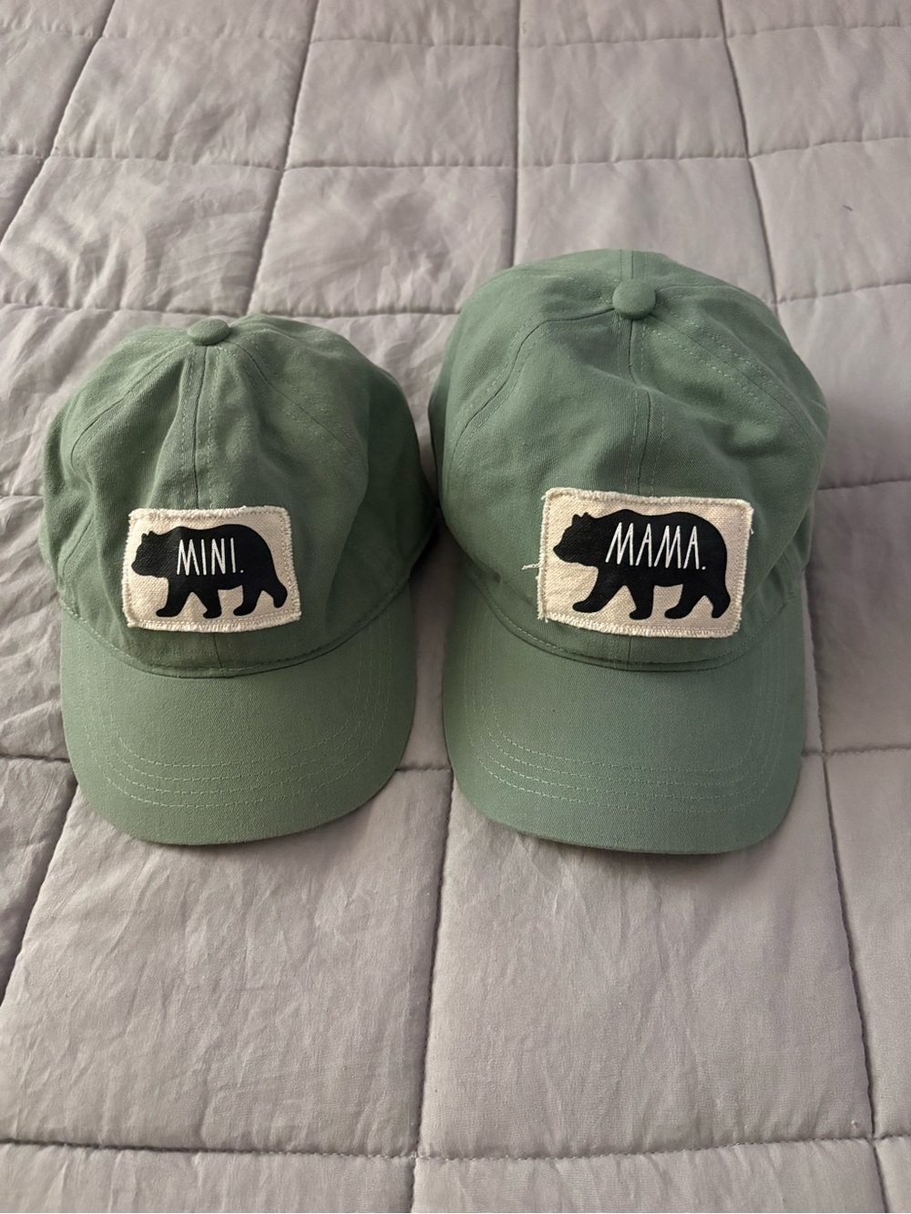 New without tags, Rae Dunn mama bear and mini hats set